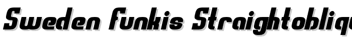 Sweden Funkis StraightOblique font